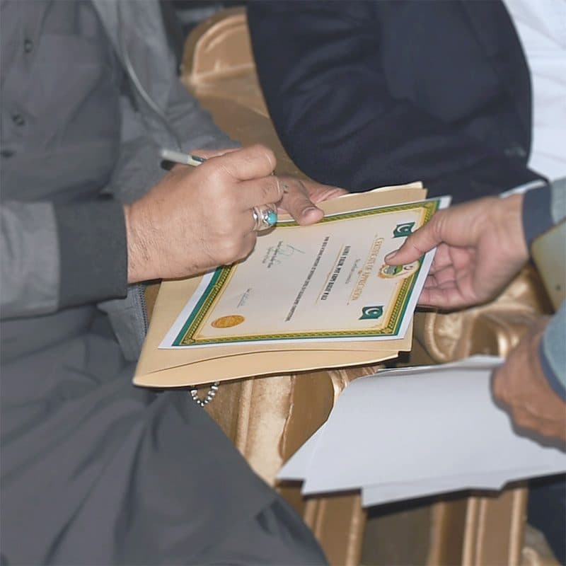 Certificates for high-achieving students